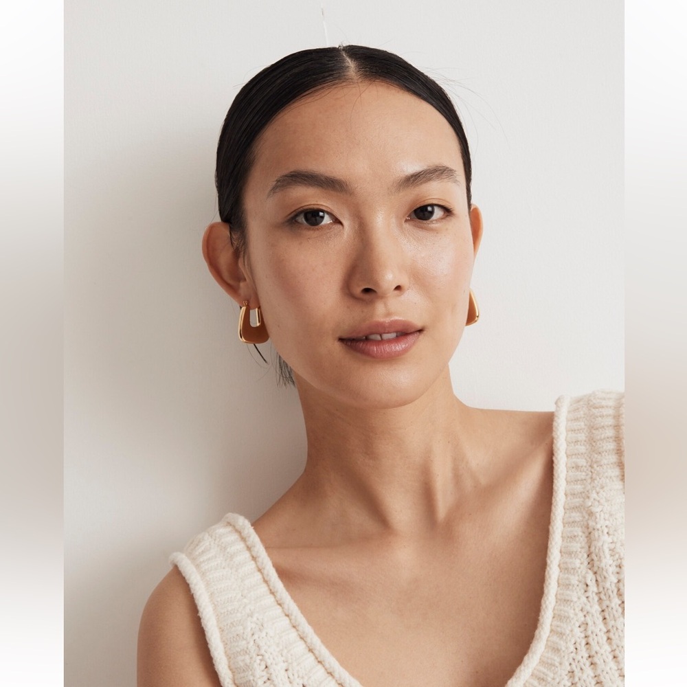 Madewell Chunky Triangle Hoop Earrings